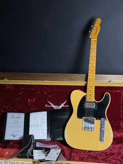 Fender Custom Shop Ltd Edition 51 Telecaster HS Relic Aged Nocaster Blonde